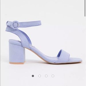 ASOS Pull & Bear purple/blue high heels